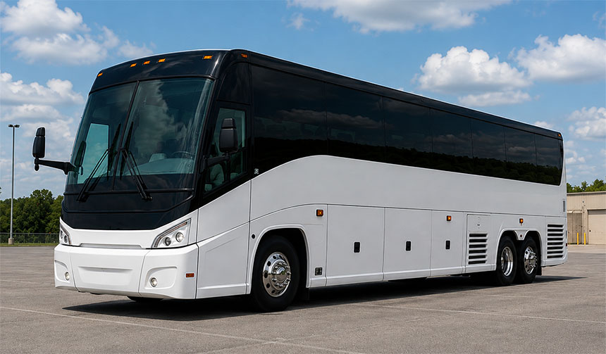 56-passenger charter bus available in Weston, FL