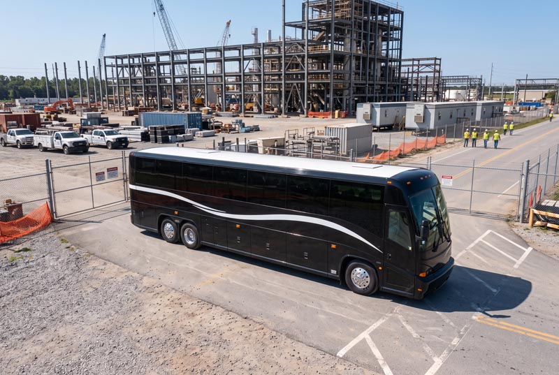 Construction Site Shuttle Bus Rentals in Weston, FL